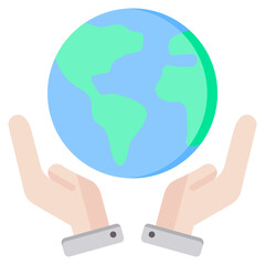 Save The Planet Flat Icon