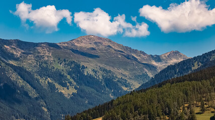 Alpine summer view near Gedeir, Matrei am Brenner, Innsbruck, Tyrol, Austria