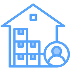 Obraz premium Workhouse Blue Icon