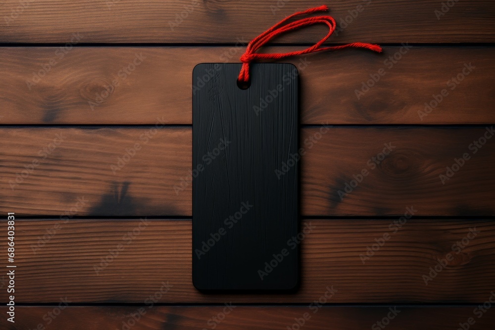 Poster label with space for inscription. black friday concept. background with selective focus and copy spa