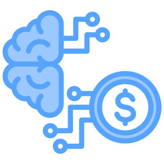 Business Intelligence Blue Icon