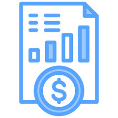 Financial Blue Icon
