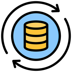 Synchronization Outline Color Icon