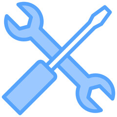 Tools Blue Icon