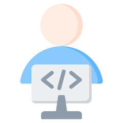 Programmer Flat Icon