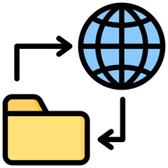 Ftp Outline Color Icon