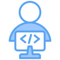 Programmer Blue Icon