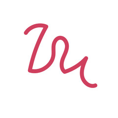 Squiggly line decor vector 