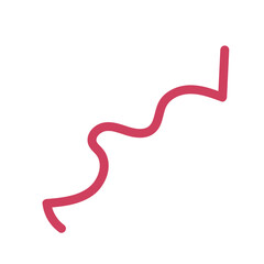 Squiggly line decor vector 