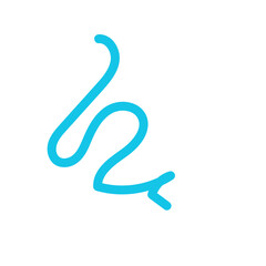 Fototapeta premium Squiggly line decor vector 