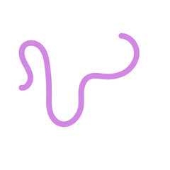 Fototapeta premium Squiggly line decor vector 