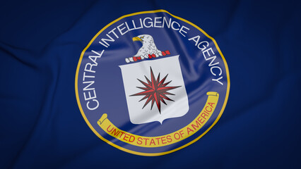 The  CIA or Central Intelligence Agency is the principal foreign intelligence agency of the United States government image 3d rendering - obrazy, fototapety, plakaty