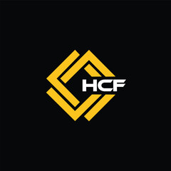 HCF letter design for logo and icon.HCF typography for technology, business and real estate brand.HCF monogram logo.