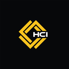 HCI letter design for logo and icon.HCI typography for technology, business and real estate brand.HCI monogram logo.
