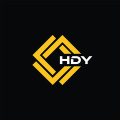 HDY letter design for logo and icon.HDY typography for technology, business and real estate brand.HDY monogram logo.