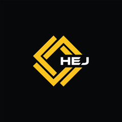HEJ letter design for logo and icon.HEJ typography for technology, business and real estate brand.HEJ monogram logo. - obrazy, fototapety, plakaty