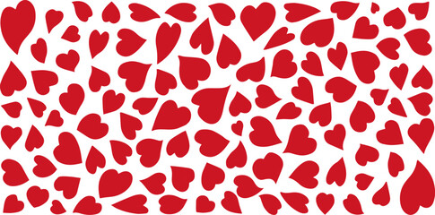 Sketch of a hand-drawn heart. Hand drawn doodle hearts. Set for Valentine's Day. Linear doodle vector illustration.