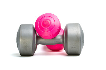 dumbbells Isolated on white background - Powered by Adobe