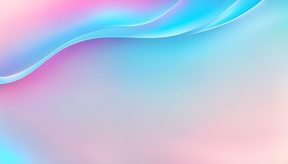 Naklejka premium sky blue abstract cute holographic gradient background design, flat lay.