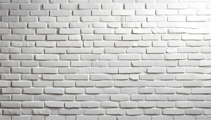 White brick wall texture background wallpaper, bright lightning, flat lay.