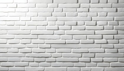 Fototapeta premium White brick wall texture background wallpaper, bright lightning, flat lay.