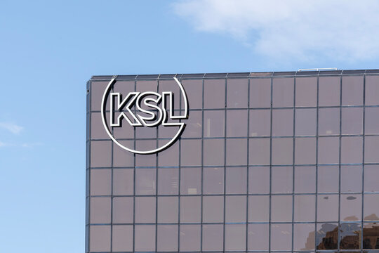KSL Broadcast House in Salt Lake City, Utah, USA, May 15, 2023. KSL-TV is a television station.  