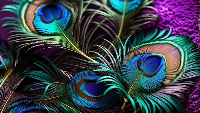 peacock feather background,
Macro images revealing the breathtaking hues and details of peacock plumes,
Peacock Feather, Exotic Background, 
