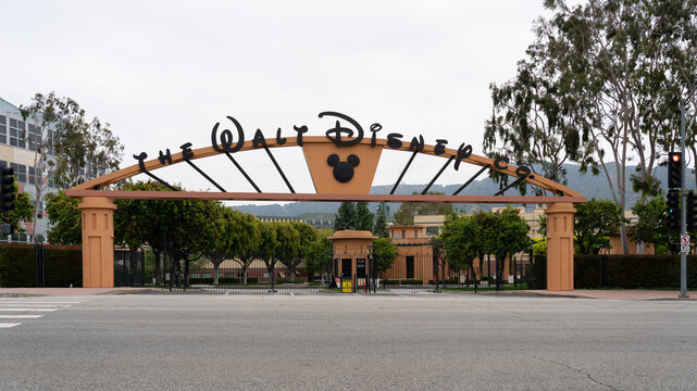 Walt Disney Studios in Burbank, California, United States - May 28, 2023. The Walt Disney Studios is a studio lot which serves as the global headquarters for The Walt Disney Company media conglomerate