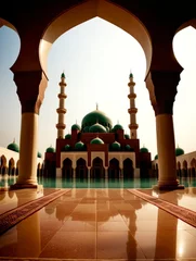 Fotobehang Scenic view of an Islamic Mosque  © FadedNeon