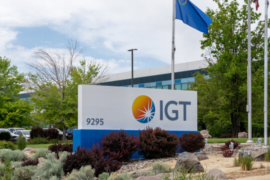 IGT (International Game Technology) operating headquarters in Reno, Nevada, USA, June 5, 2023. IGT is an American gaming company.