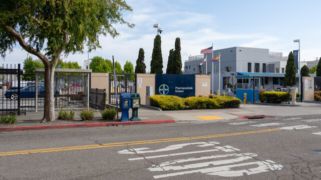 Bayer&rsquo;s facility at 800 dwight way in Berkeley, California, USA, on June 5, 2023. Bayer AG is a German multinational pharmaceutical and biotechnology company. 