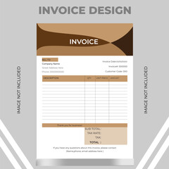 Creative Business Invoice Template, Corporate Invoice Design Template, Vector Invoice Template, Cash 
Creative Business Invoice Template, Corpora Memo, Vector Quotation Design Template. Stock Vector 
