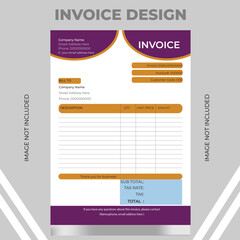 Creative Business Invoice Template, Corporate Invoice Design Template, Vector Invoice Template, Cash 
Creative Business Invoice Template, Corpora Memo, Vector Quotation Design Template. Stock Vector 
