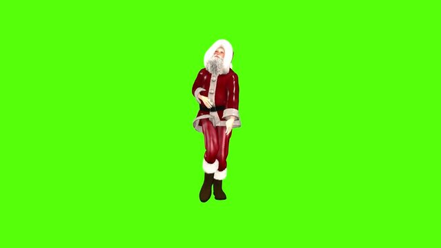 Santa Claus Hip Hop Dance Seamless loop