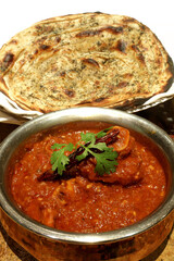 Mutton curry with Lachha Paratha