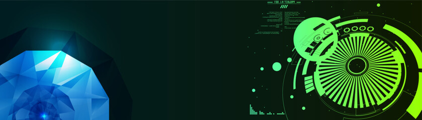 A futuristic background with technology elements. A modern digital background design.