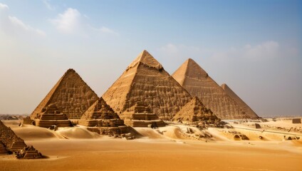 Fototapeta premium Scenic view of Pyramids 