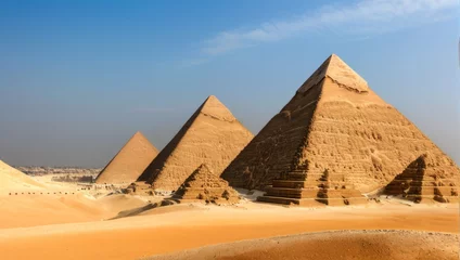 Foto op Canvas Scenic view of Pyramids  © FadedNeon