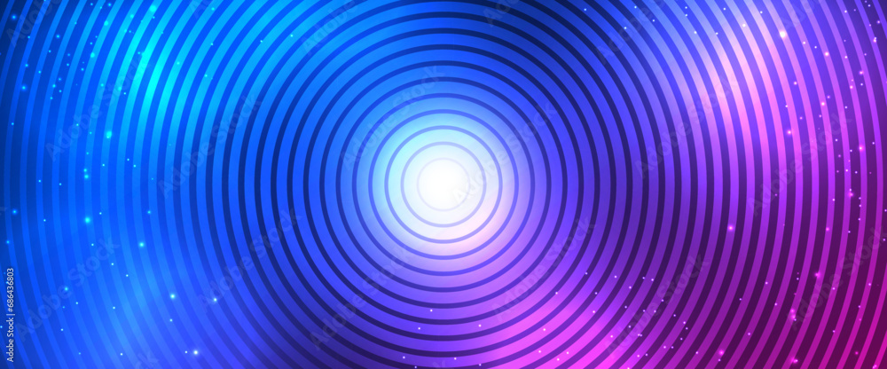 Poster concentric circles lines pattern background. futuristic sound wave. circular concentric lines graph.