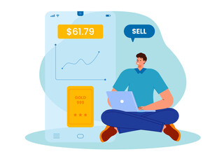 Business investment illustration. Investment illustration.