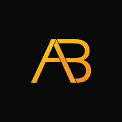 letter ab logo 
