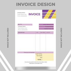 Creative Business Invoice Template, Corporate Invoice Design Template, Vector Invoice Template, Cash 
Creative Business Invoice Template, Corpora Memo, Vector Quotation Design Template. Stock Vector 
