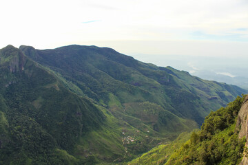 Fototapeta premium Valley in Horton Plains National Park In Sri Lanka.