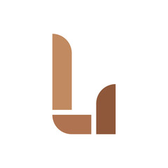 Monogram L design vector logo. Monogram initial letter mark L logo design. Monogram design vector logo. Monogram initial letter mark L logo design. Simple L monogram