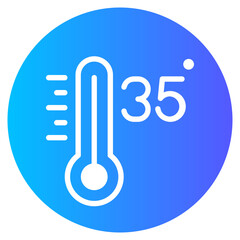 thirtyfive gradient icon