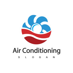 Air Conditioning Logo, HVAC Logo Concept
