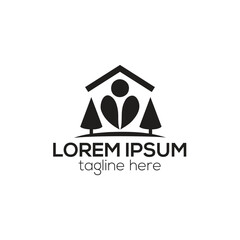 Community logo, partnership logo concept isolated vector template illustration for business and company