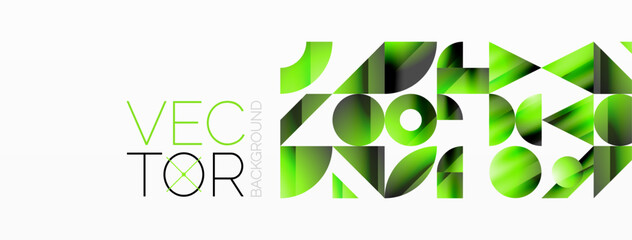 Amalgamation of geometric forms on minimalist abstract canvas, providing versatility and visual allure for digital designs, presentations, website banners, social media posts