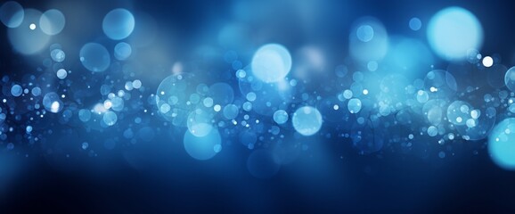 Abstract Blue bokeh background