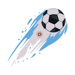 soccer argentina flying ball